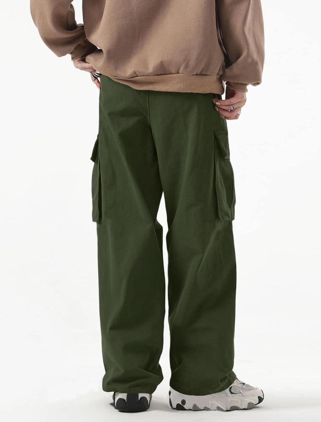 OLIVE GREEN MEN'S CARGO PANTS