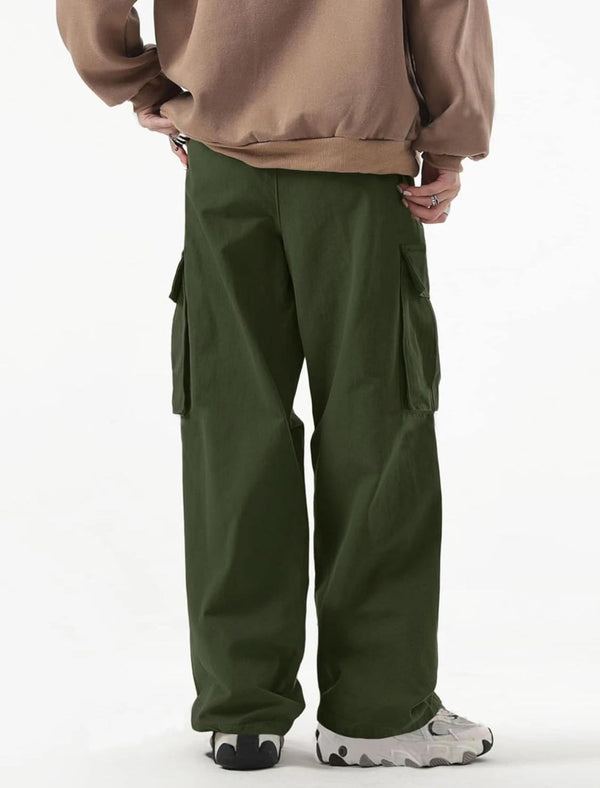 OLIVE GREEN MEN'S CARGO PANTS